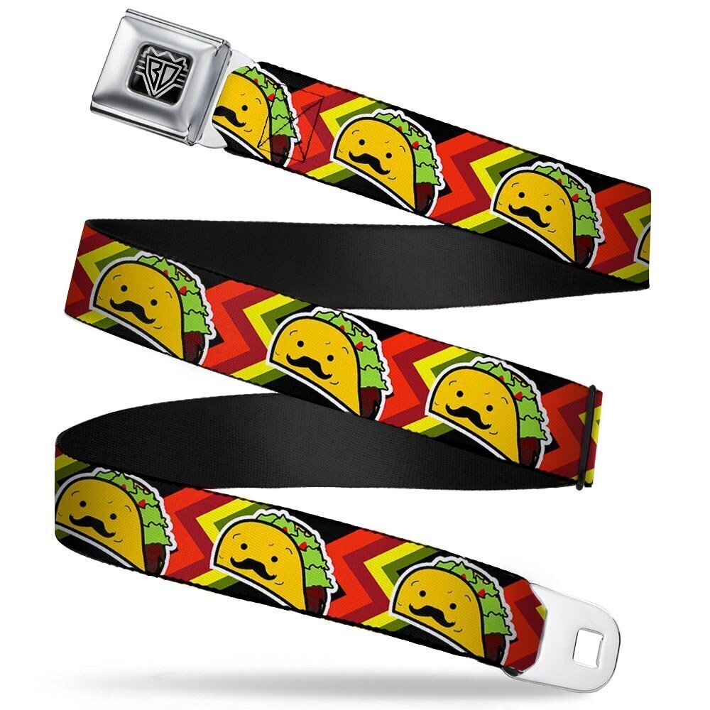 7648 Seatbelt Belt - Taco Man - 1.0" Wide - 20-36 Inches in Length
